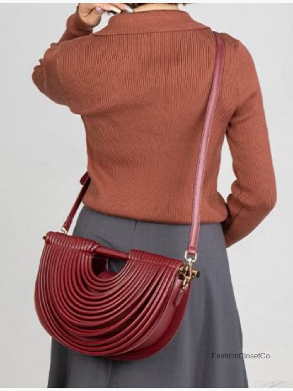 Handwoven Bread Evening Clutch Top Handle Crossbody Satchel Purse - Picture 2 of 7